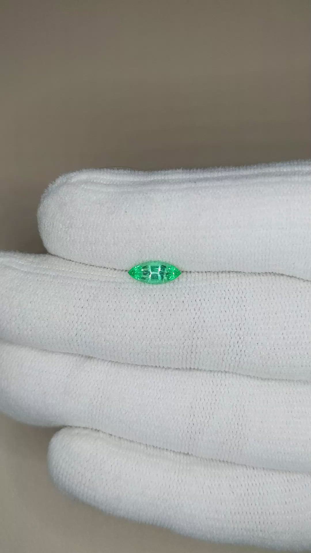 0.53 Ct. Emerald from Russia Size Video