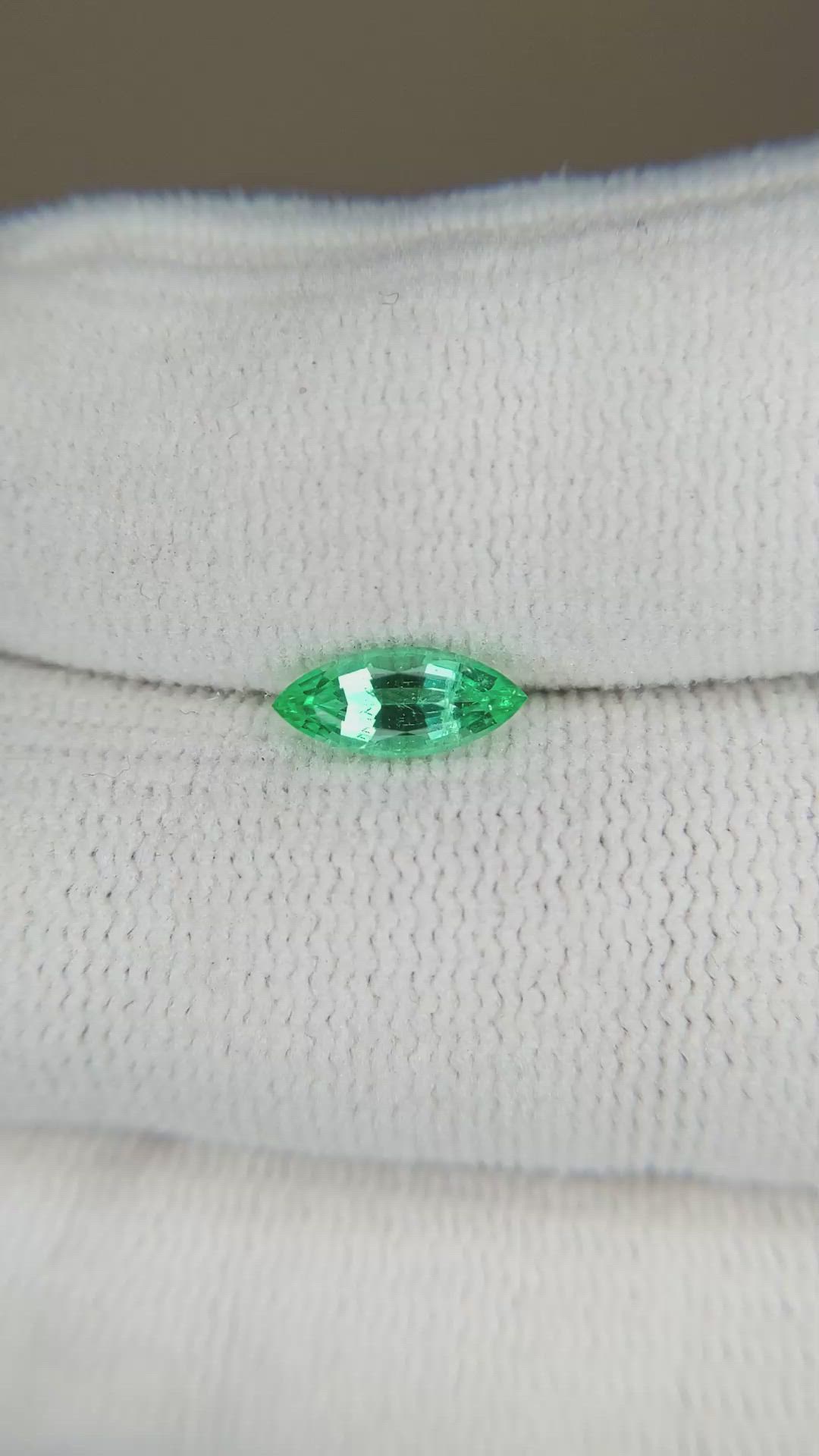 0.53 Ct. Emerald from Russia Size Video