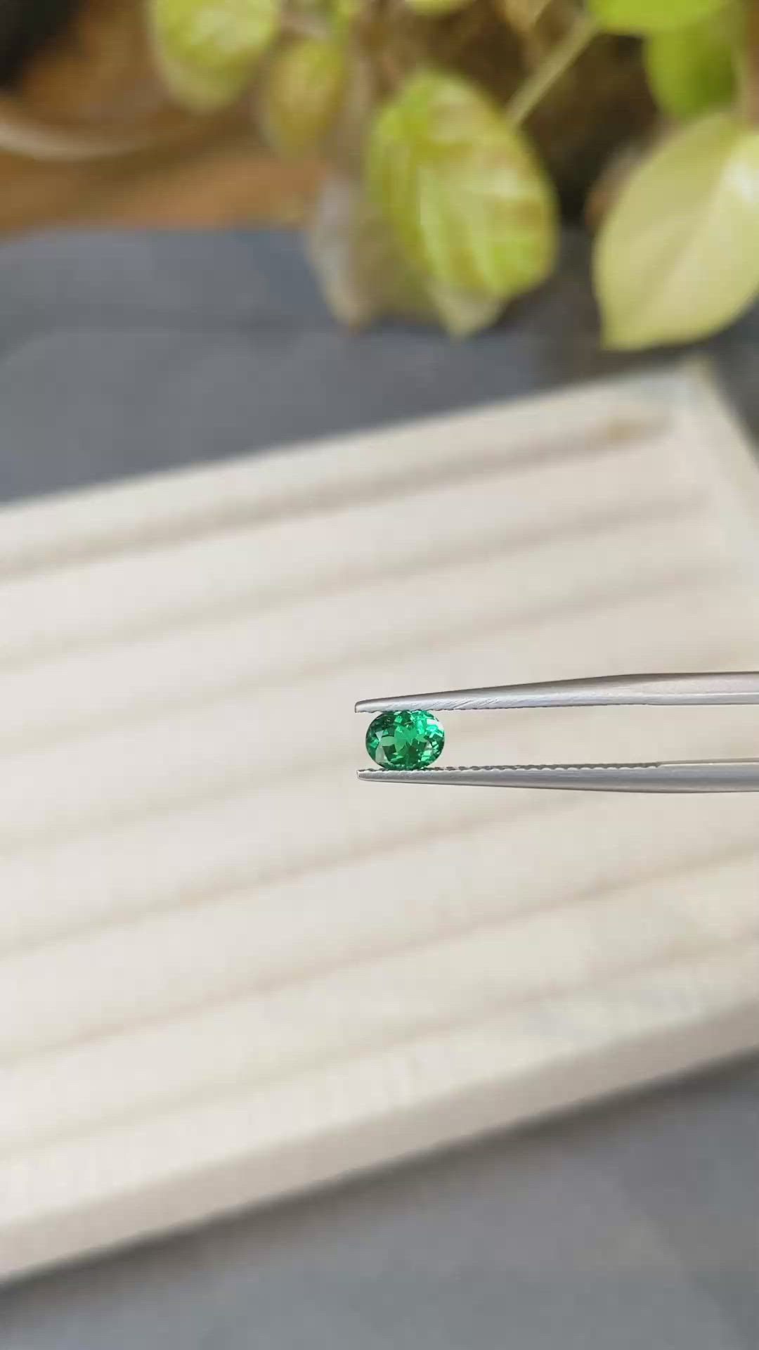 0.44 Ct. Emerald from Russia Size Video