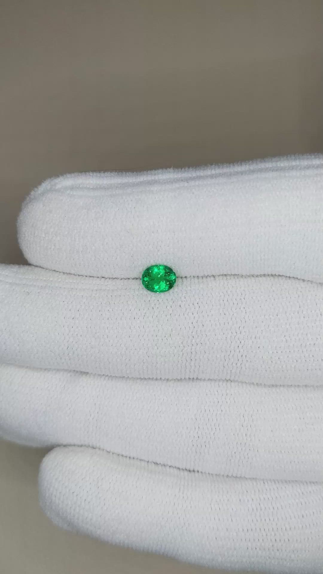 0.44 Ct. Emerald from Russia Size Video