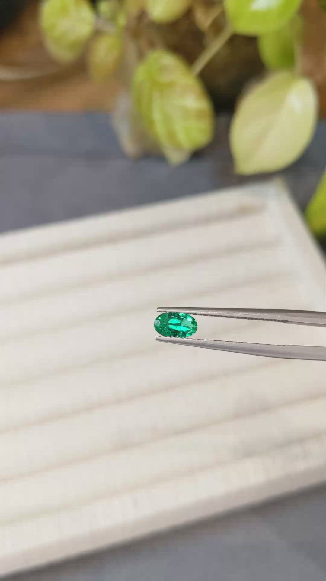 0.39 Ct. Emerald from Russia Size Video