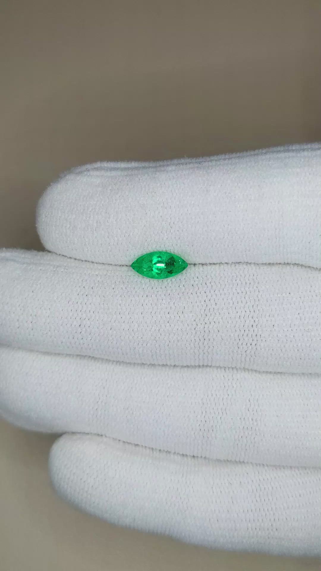 0.75 Ct. Emerald from Russia Size Video
