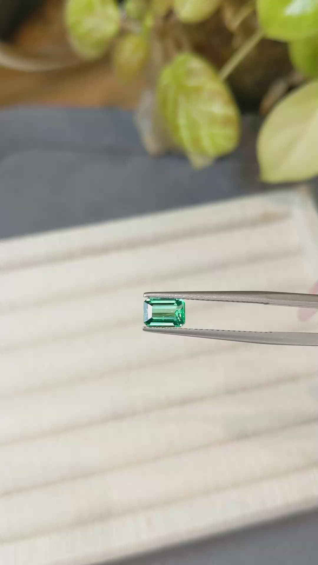 0.83 Ct. Emerald from Russia Size Video