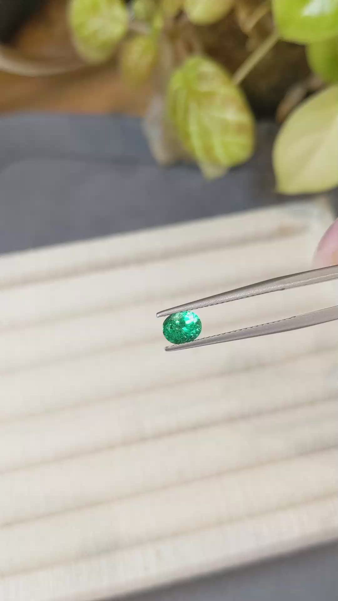 0.63 Ct. Emerald from Russia Size Video
