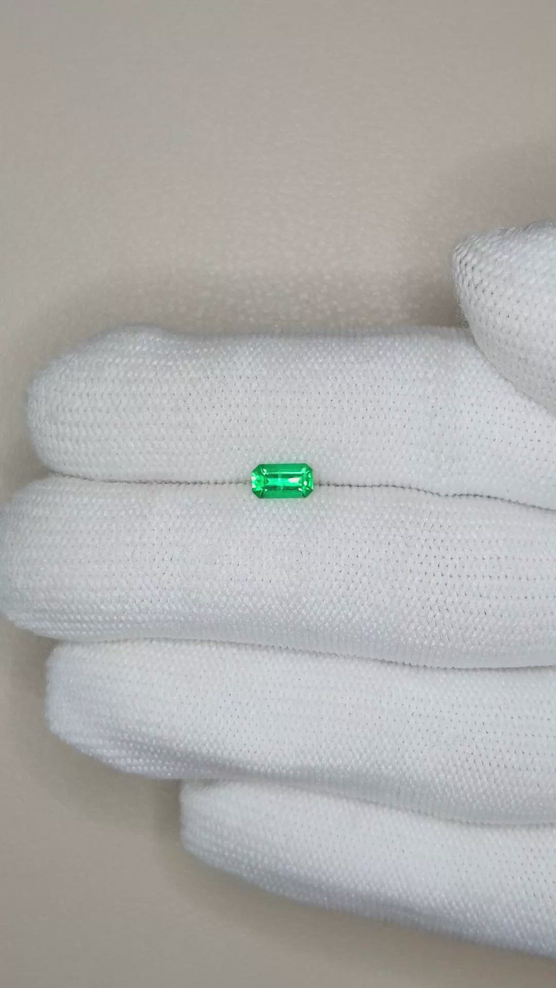 0.36 Ct. Emerald from Russia Size Video