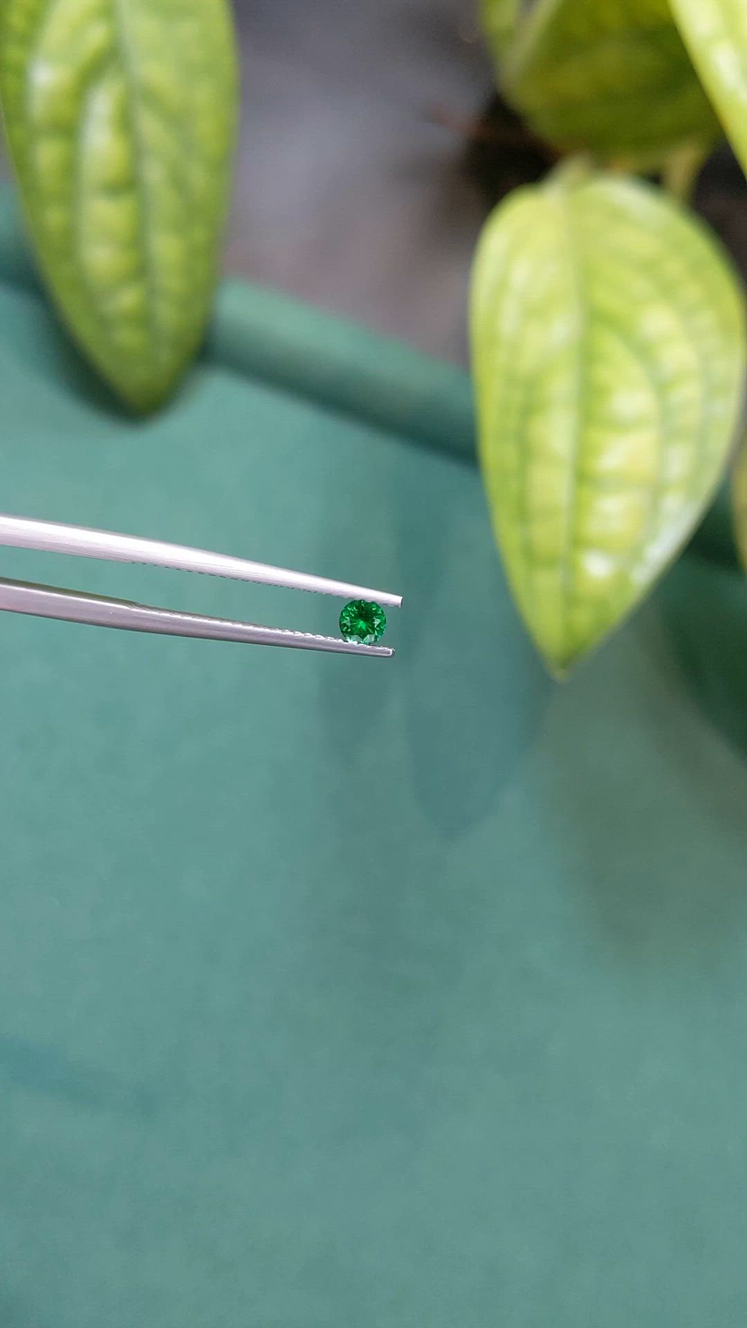0.15 Ct. Emerald from Russia Size Video