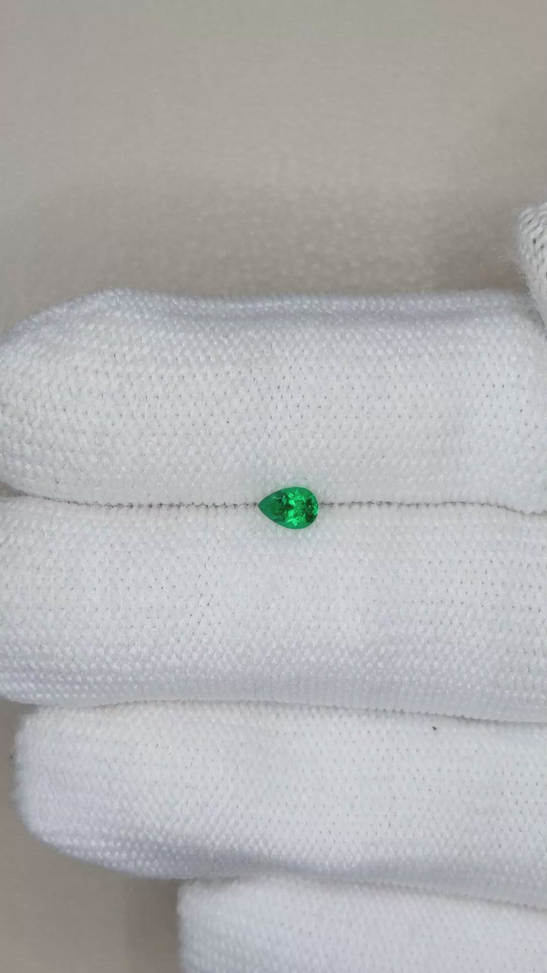 0.18 Ct. Emerald from Russia Size Video