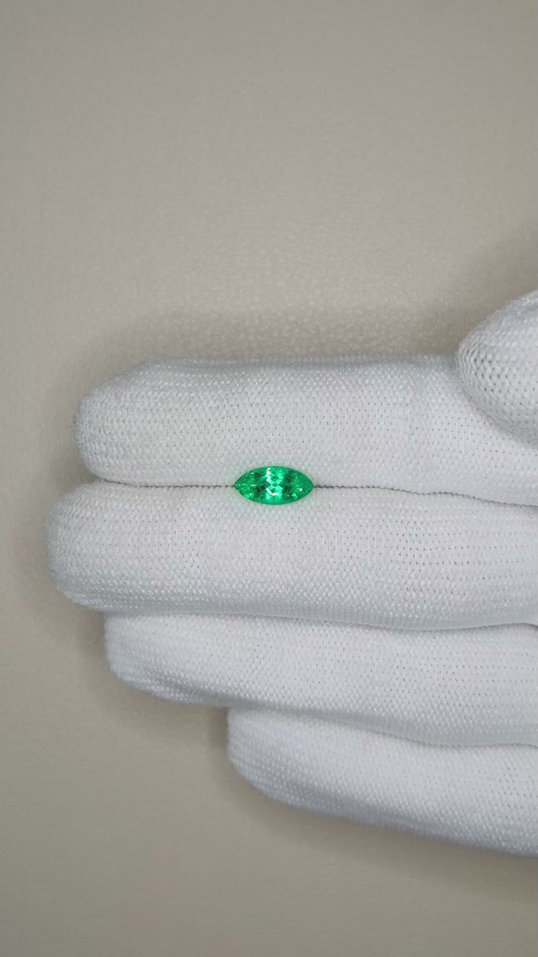 0.80 Ct. Emerald from Russia Size Video