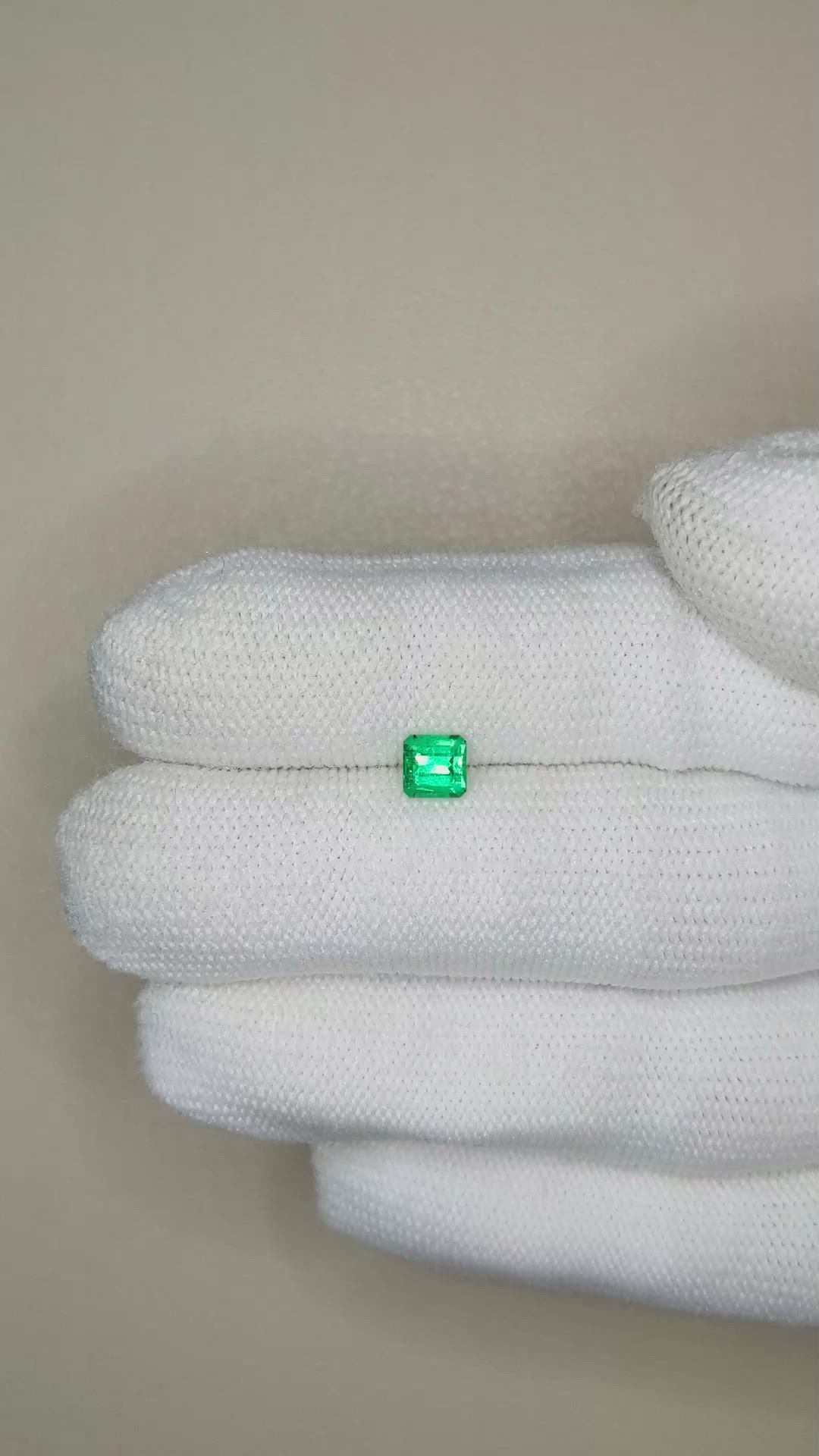 0.54 Ct. Emerald from Russia Size Video
