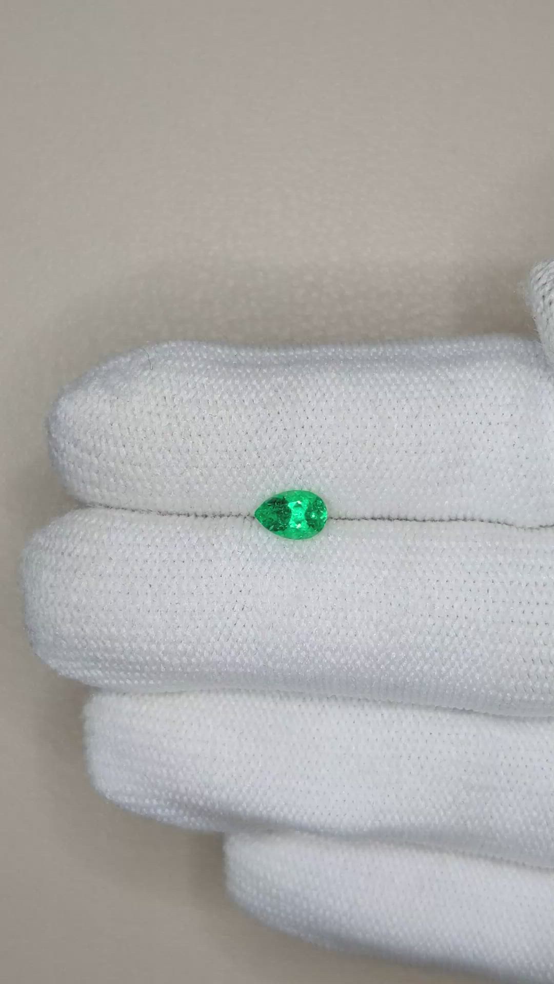 0.54 Ct. Emerald from Russia Size Video