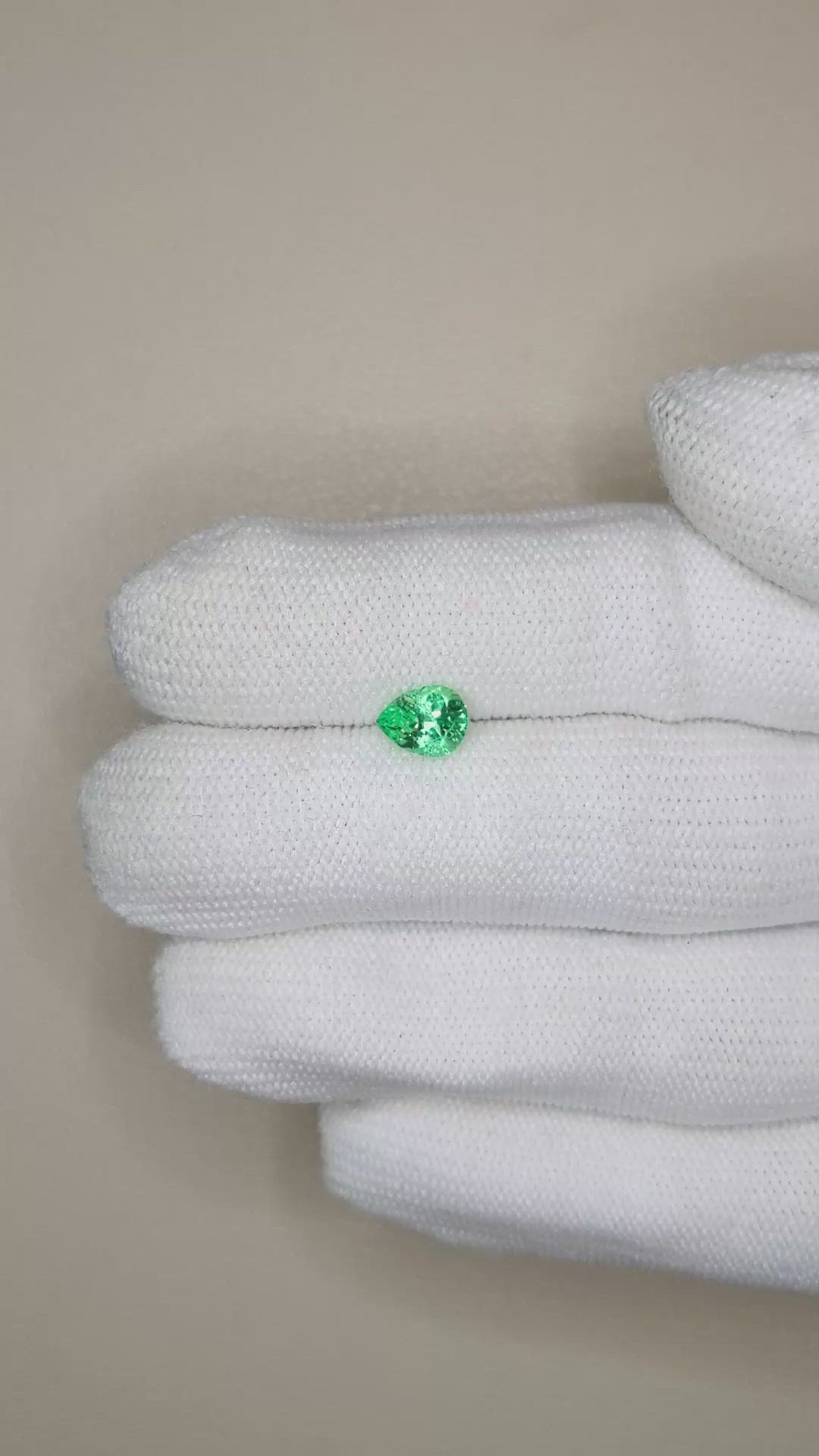 0.80 Ct. Emerald from Russia Size Video