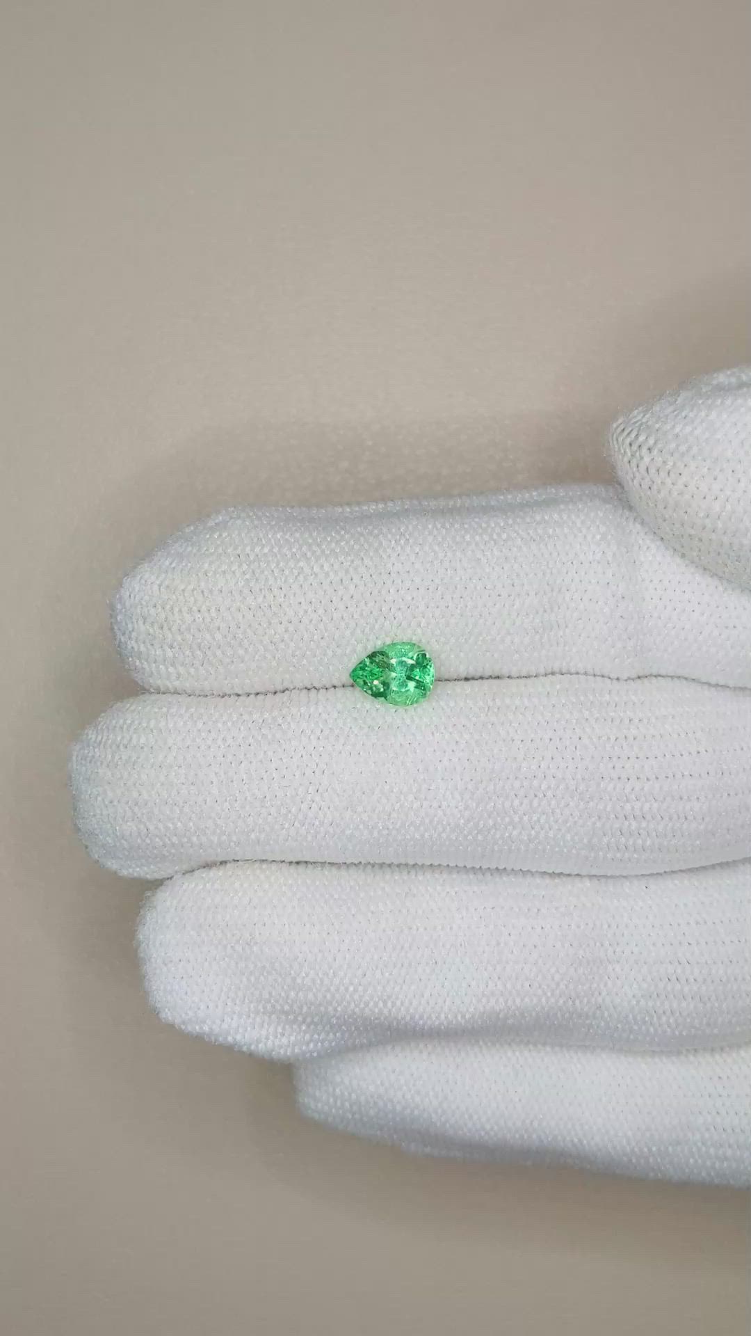 0.78 Ct. Emerald from Russia Size Video