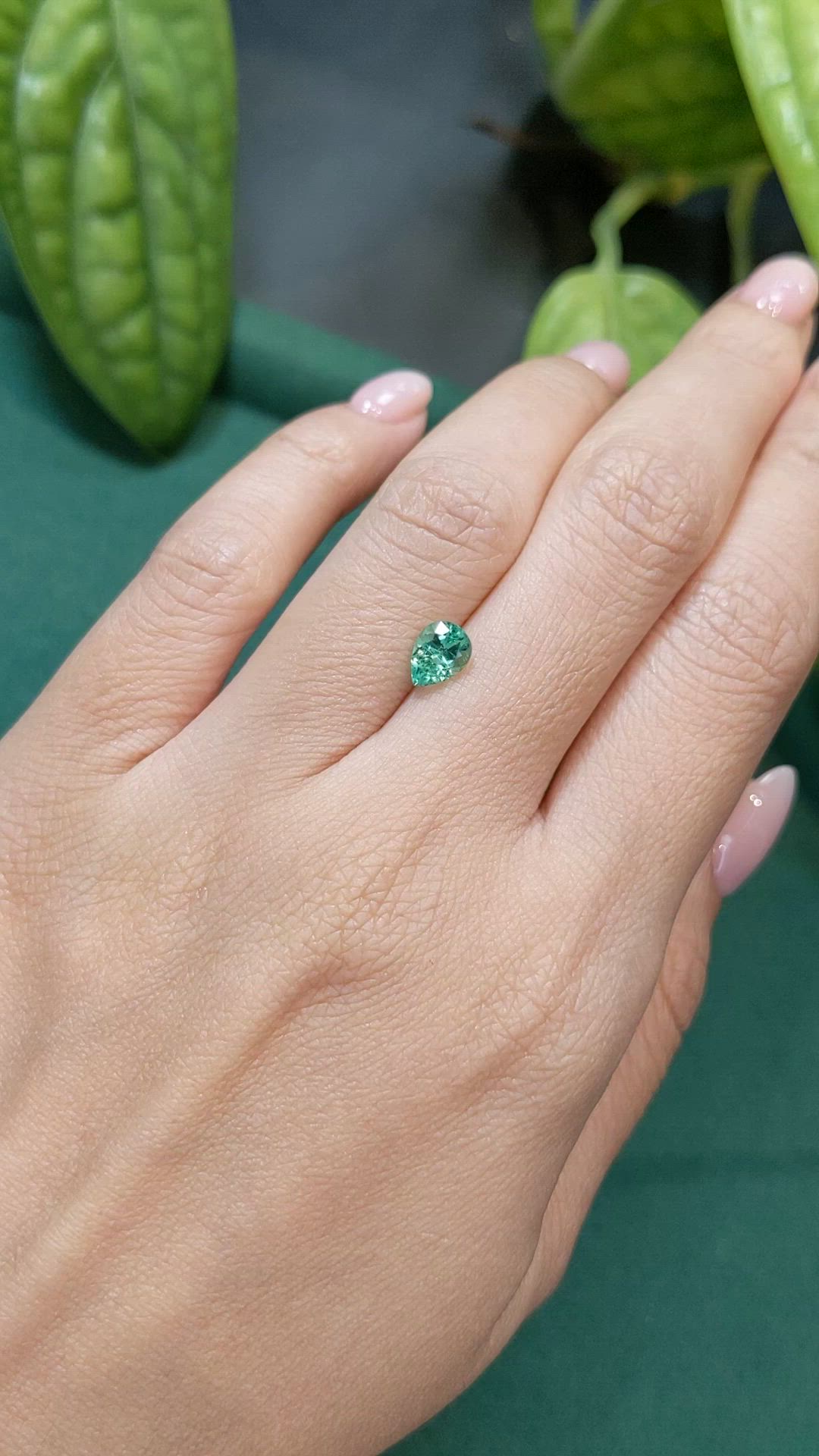 0.78 Ct. Emerald from Russia Size Video