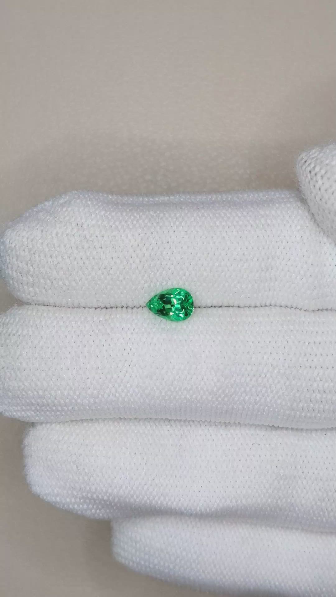 0.53 Ct. Emerald from Russia Size Video