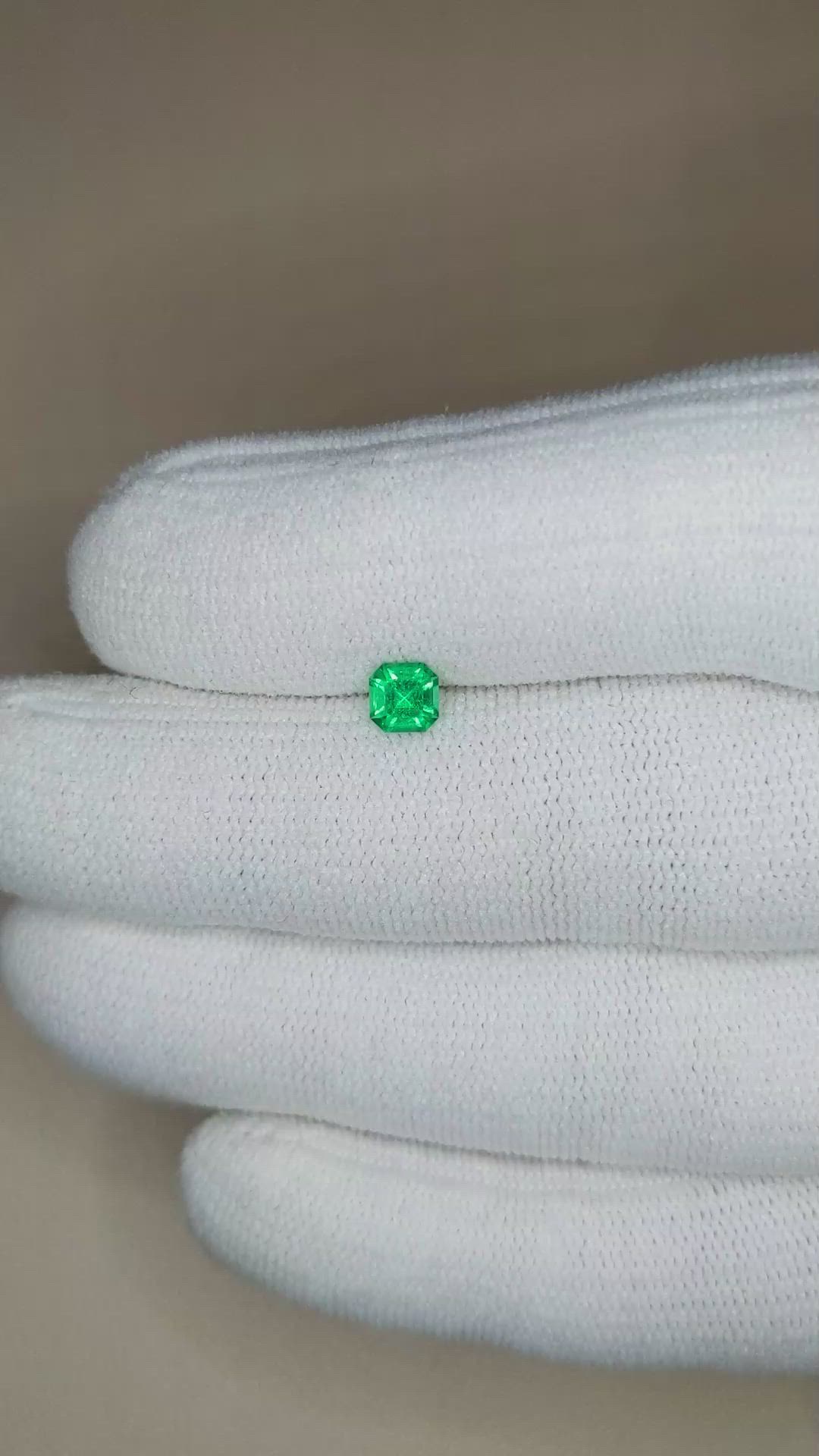 0.35 Ct. Emerald from Russia Size Video