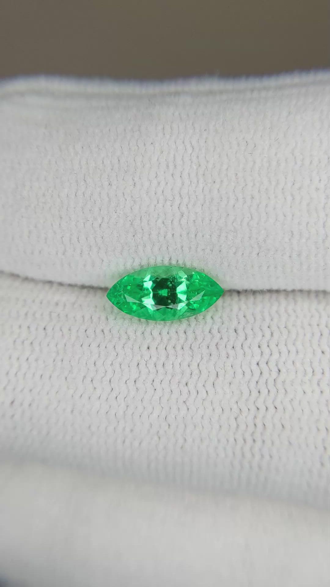 0.84 Ct. Emerald from Russia Size Video