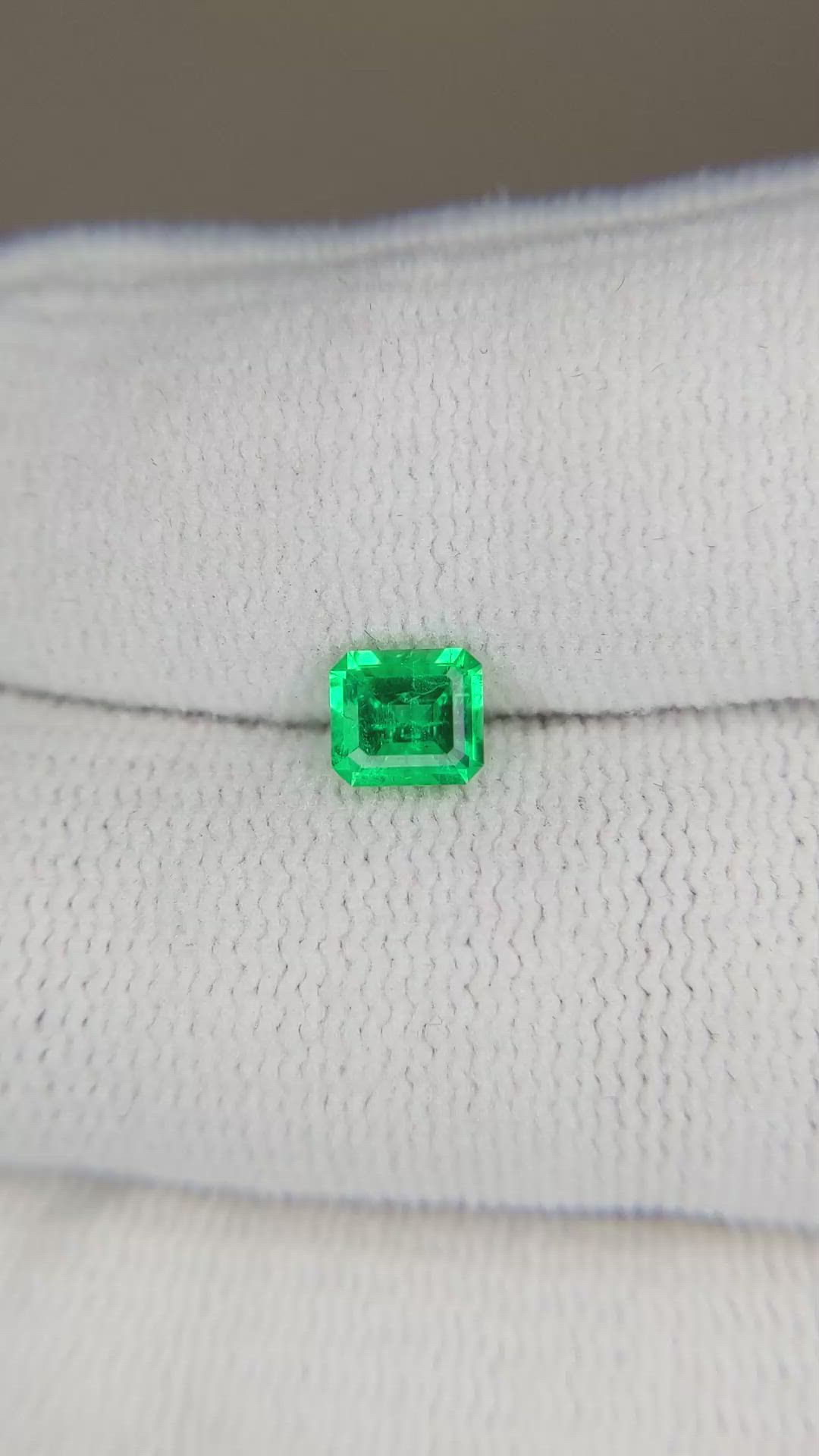 0.54 Ct. Emerald from Russia Size Video