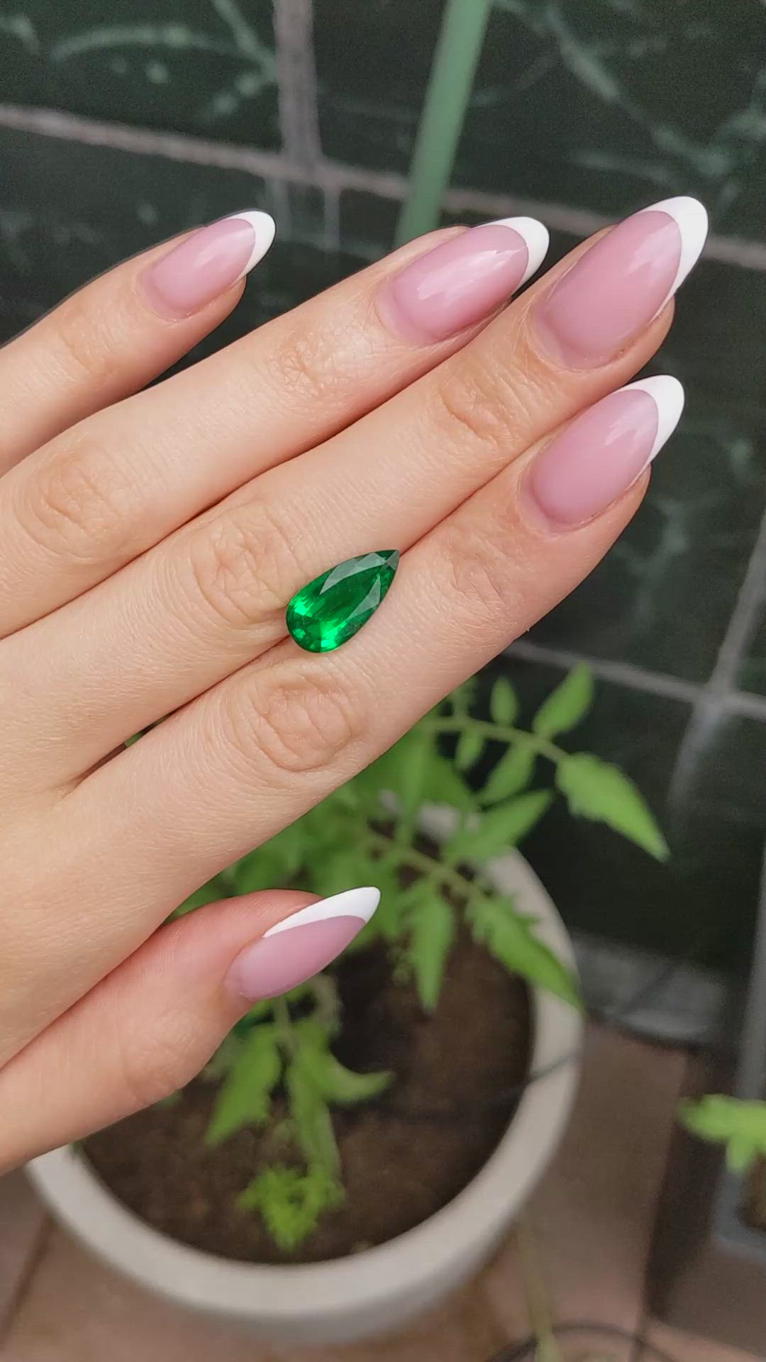 3.55 Ct. Emerald from Zambia Size Video