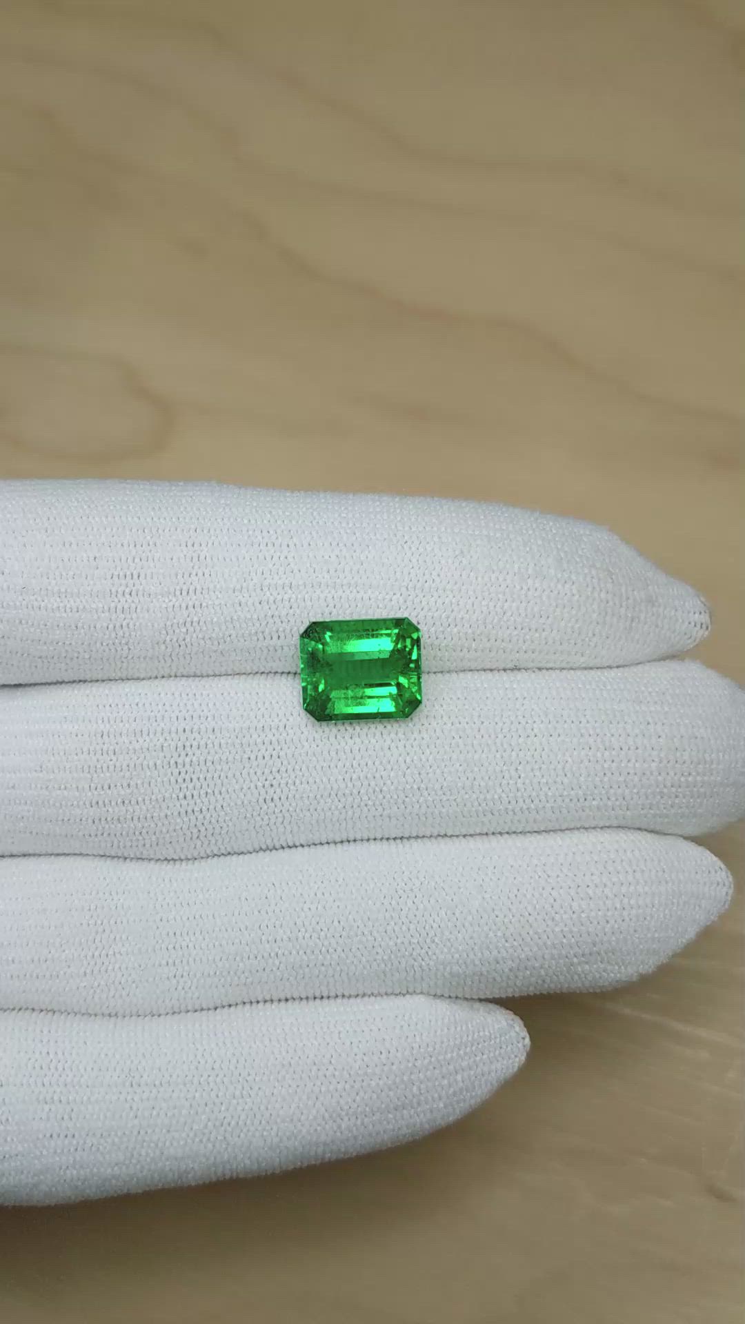 4.50 Ct. Emerald from Zambia Size Video
