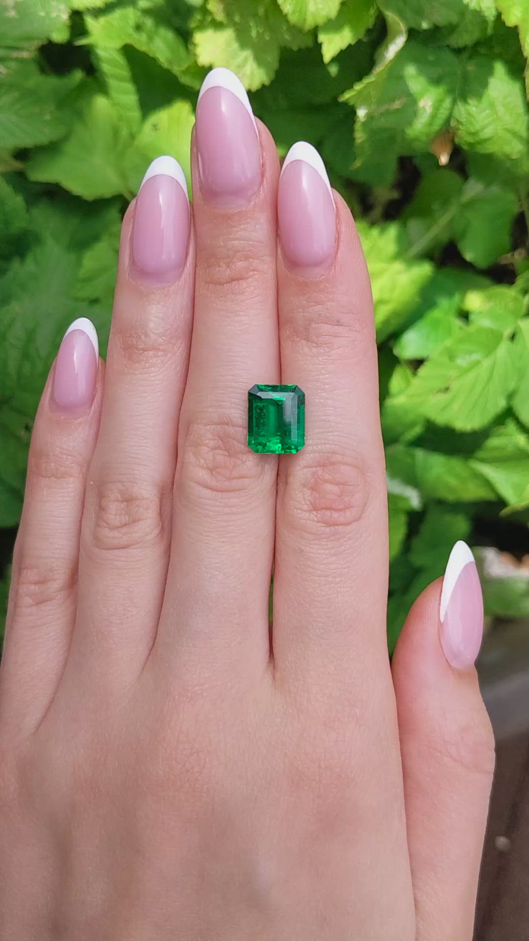 4.50 Ct. Emerald from Zambia Size Video