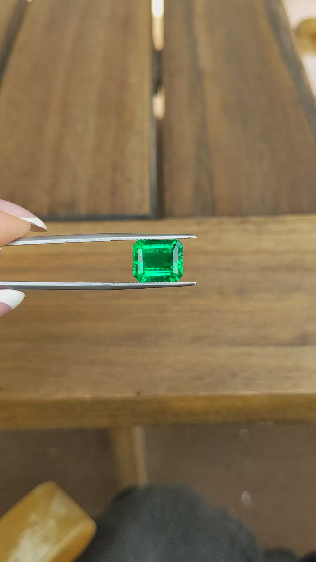 4.50 Ct. Emerald from Zambia Size Video