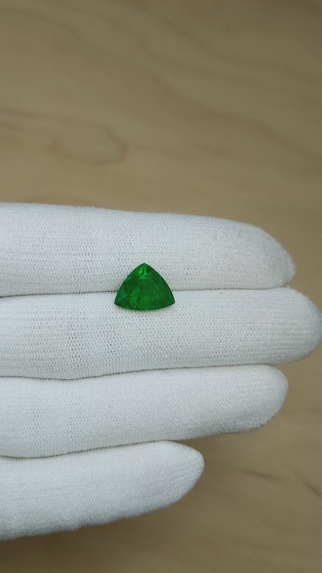 3.41 Ct. Emerald from Brazil Size Video