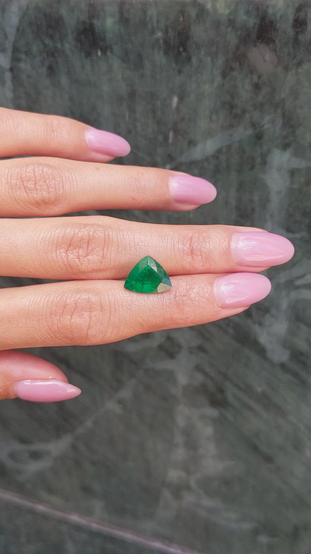3.41 Ct. Emerald from Brazil Size Video