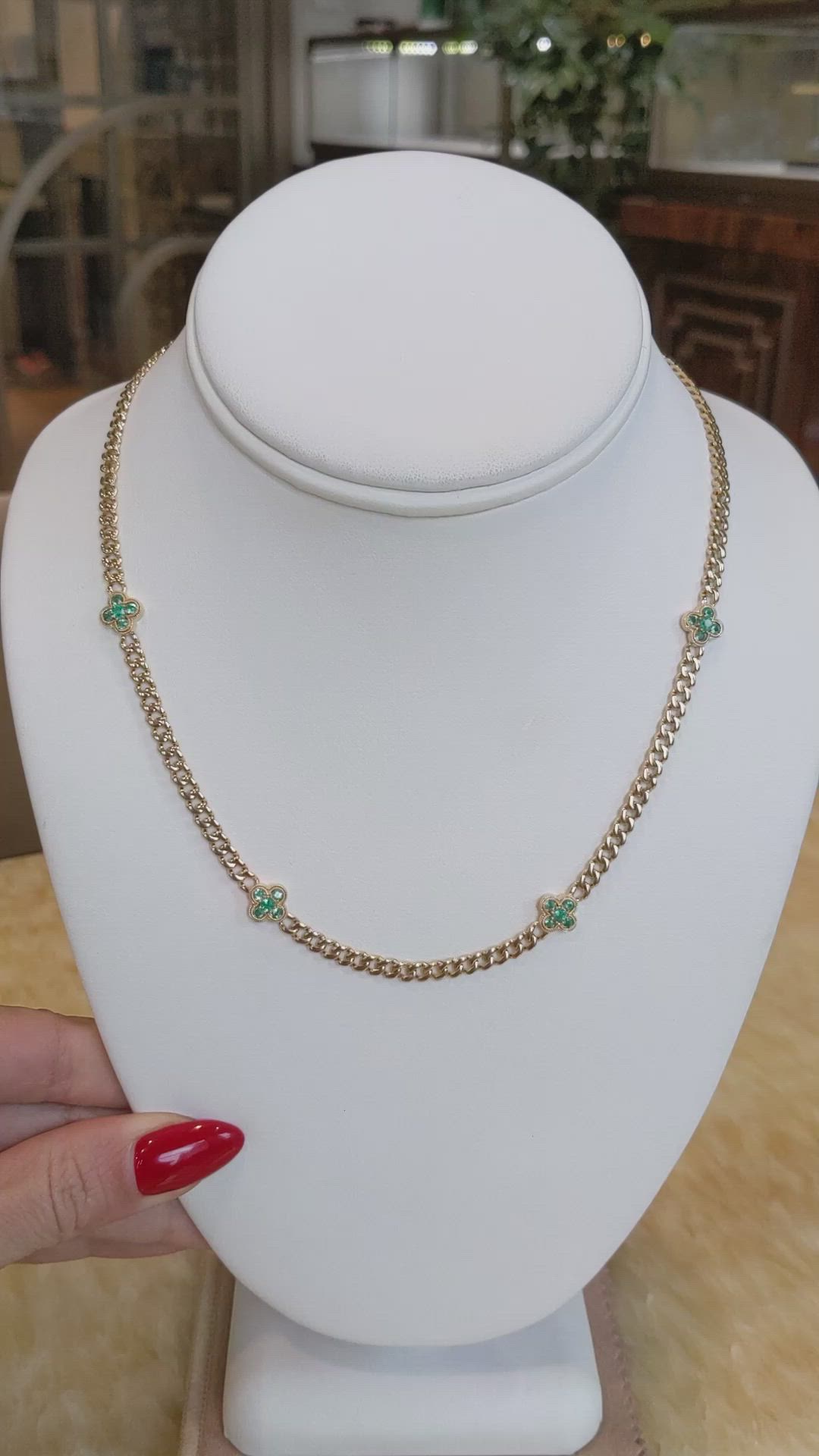 0.69 Ct. Emerald Bezel Pendant, 14K Yellow Gold Size Video