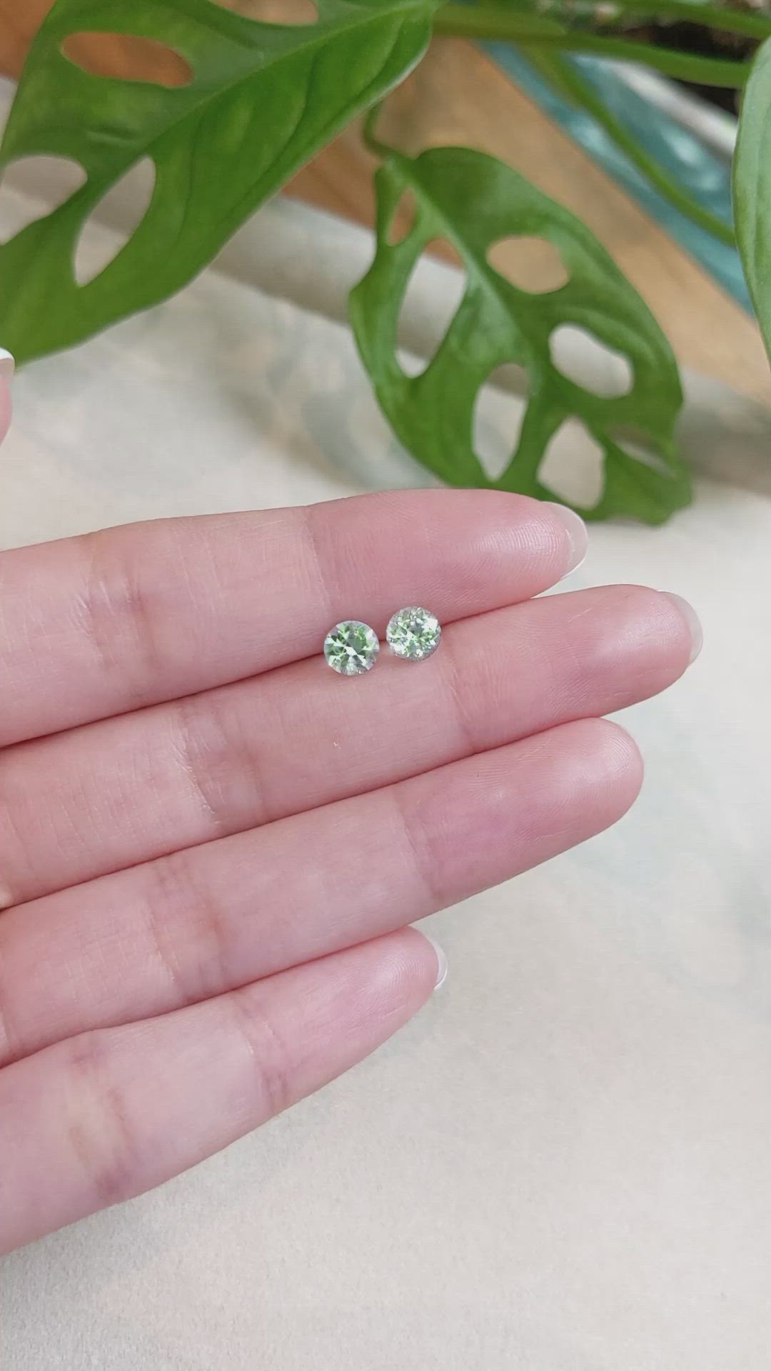 1.19 Ct.Tw.Total Carat Weight Emerald Pair from Russia Size Video