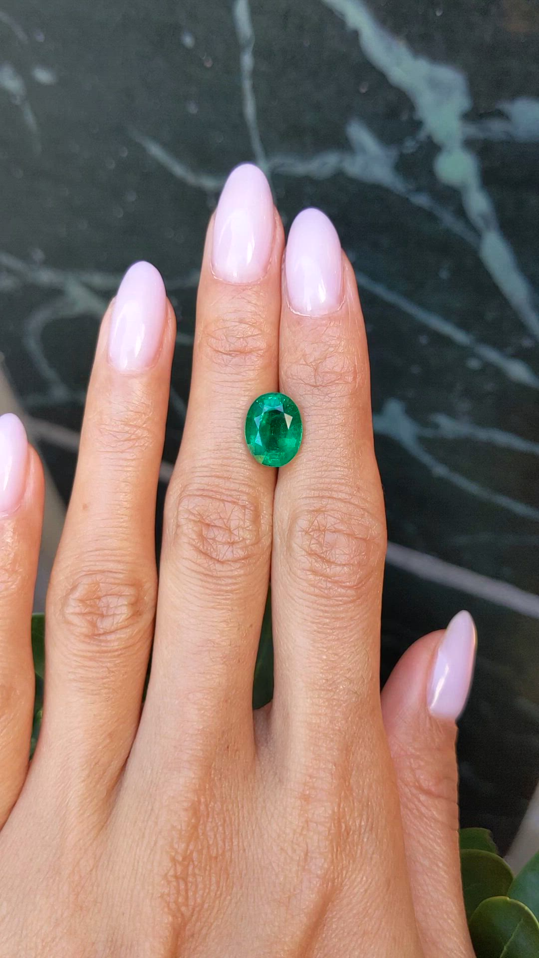3.54 Ct. Emerald from Zambia Size Video