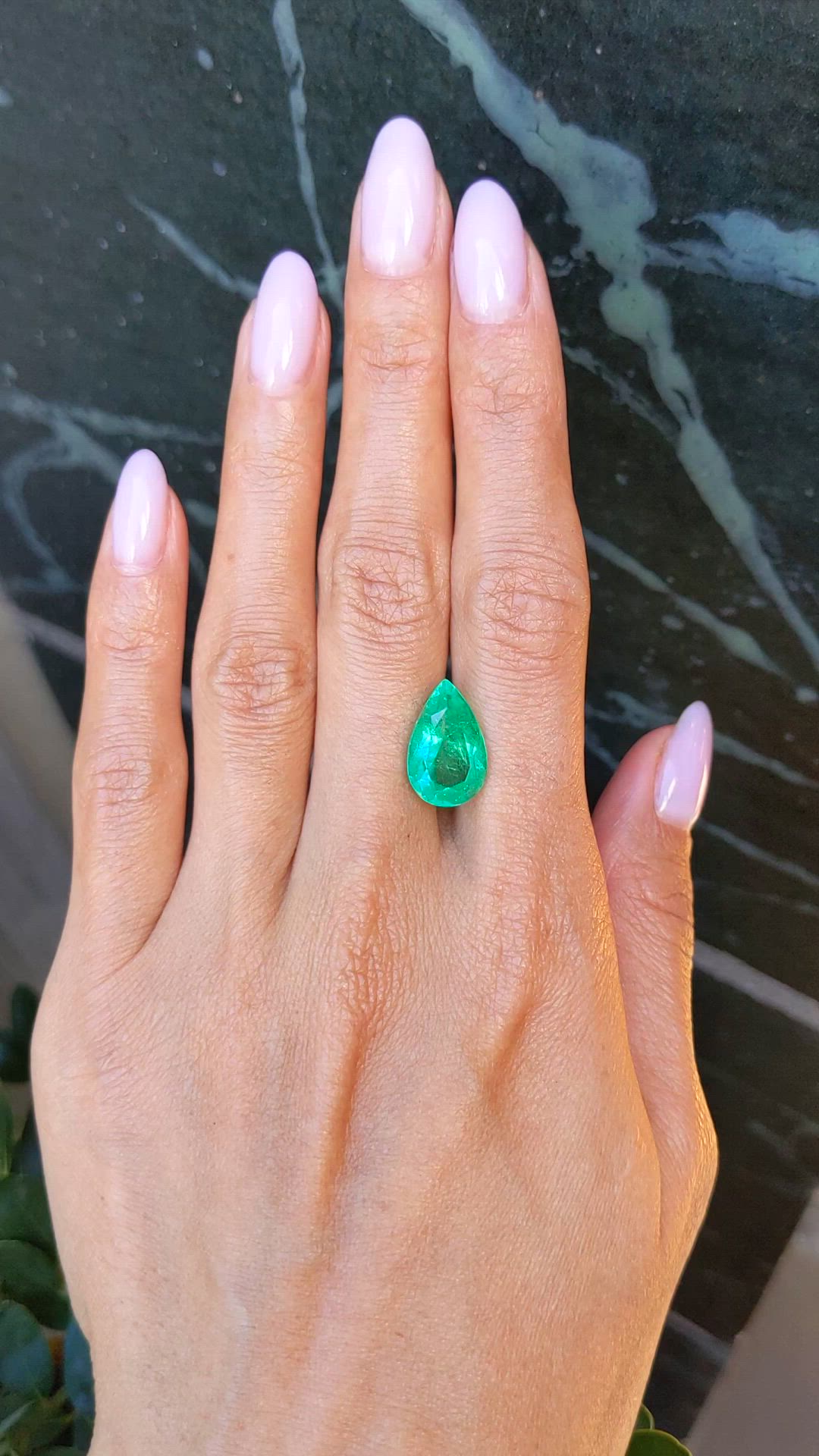 6.12 Ct. Emerald from Colombia Size Video