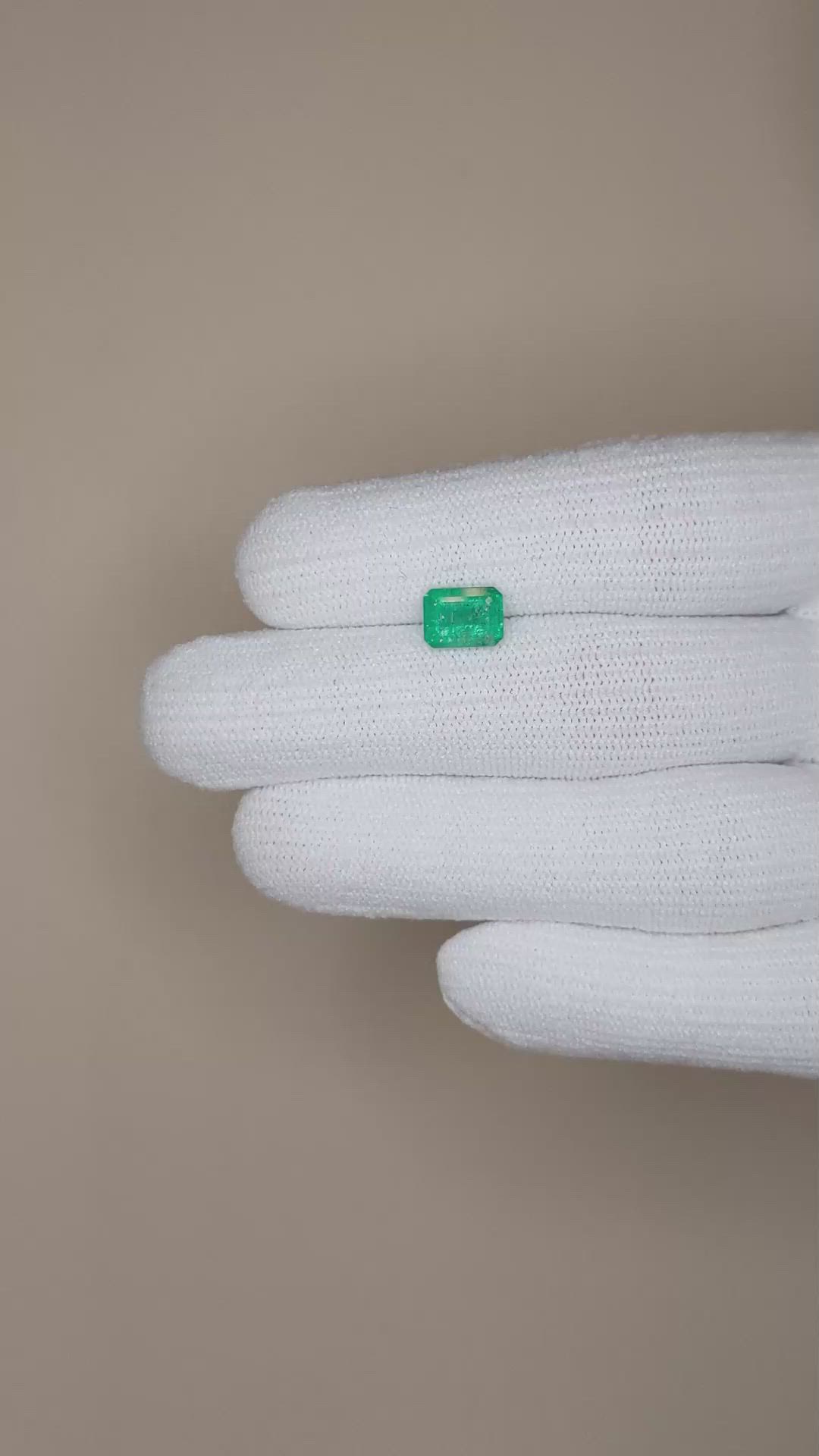 1.45 Ct. Emerald from Brazil Size Video