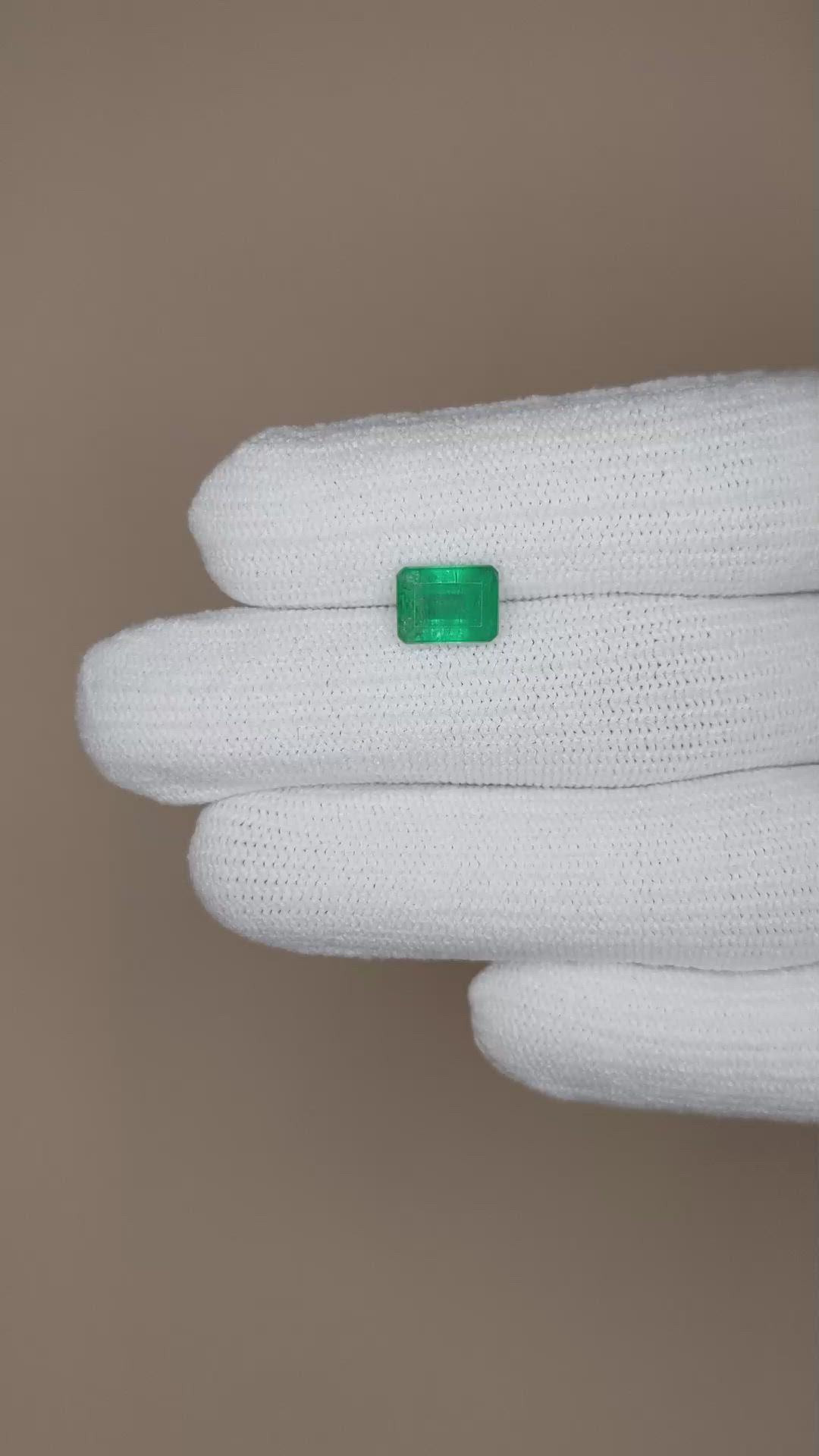 1.76 Ct. Emerald from Brazil Size Video