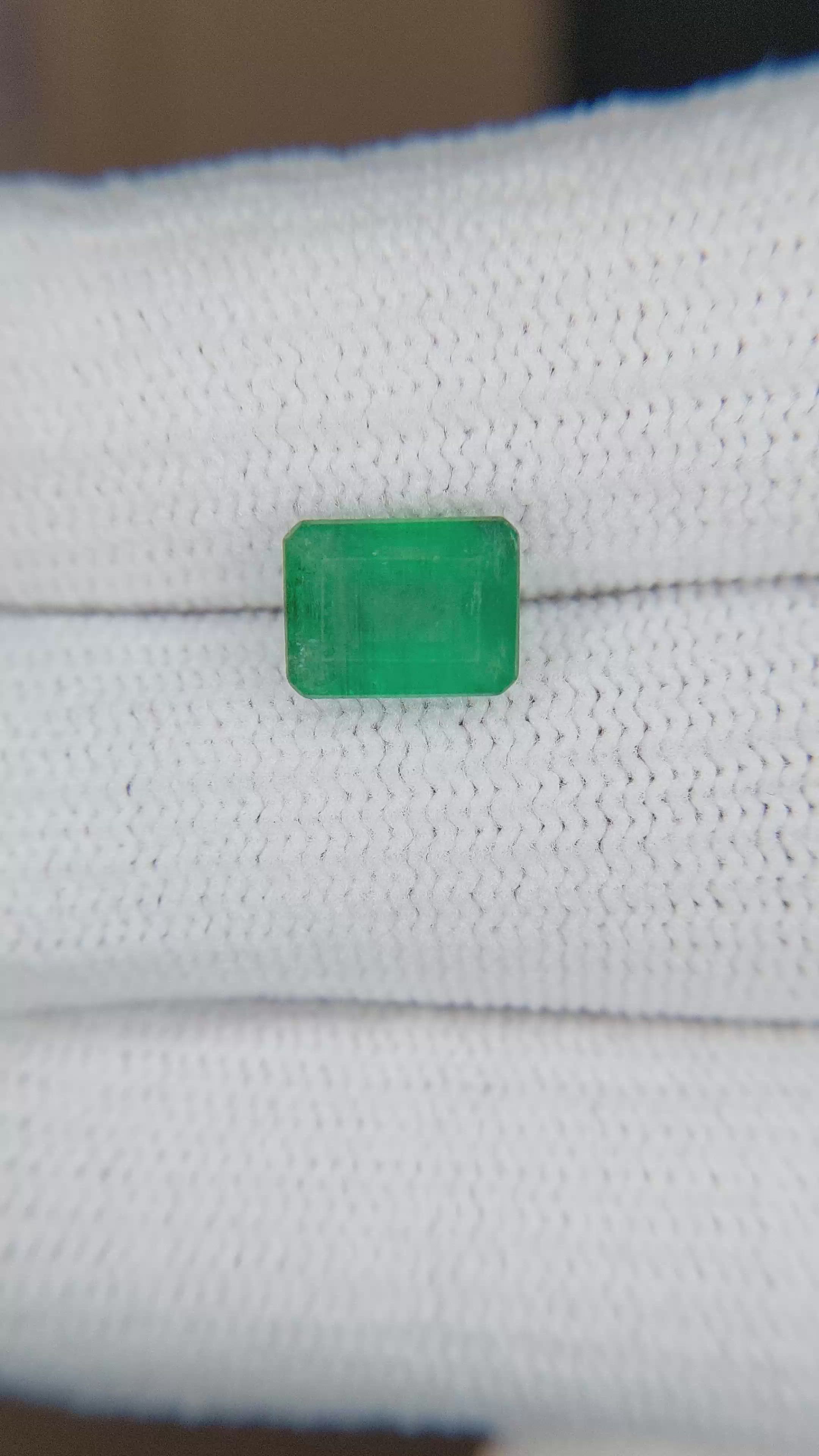 1.76 Ct. Emerald from Brazil Size Video