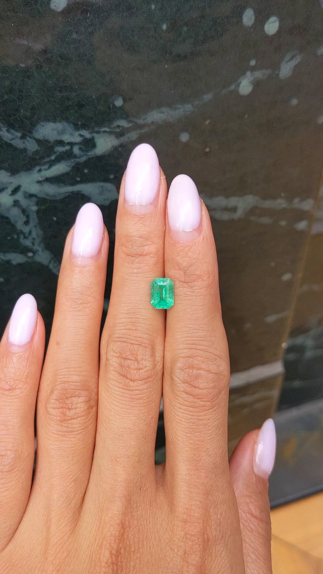1.35 Ct. Emerald from Ethiopia Size Video