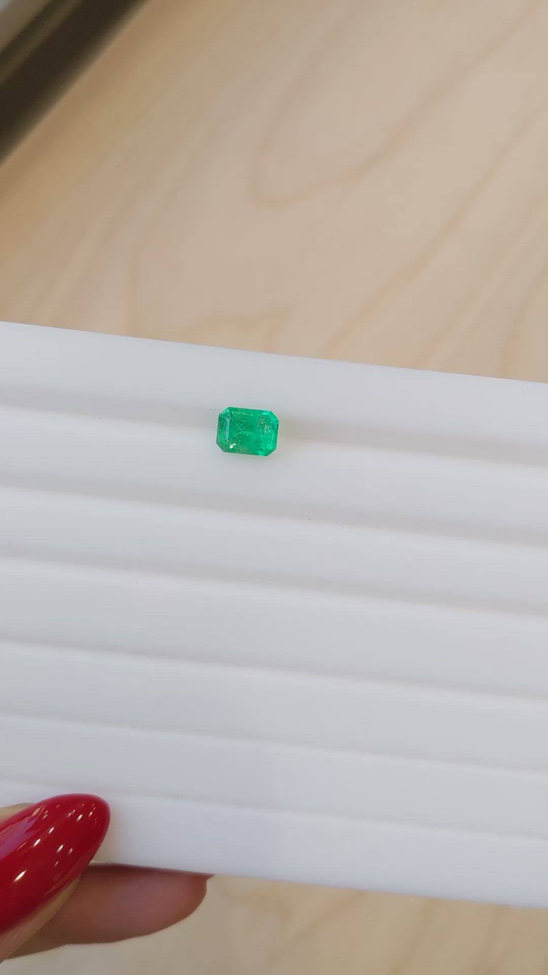 1.61 Ct. Emerald from Ethiopia Size Video