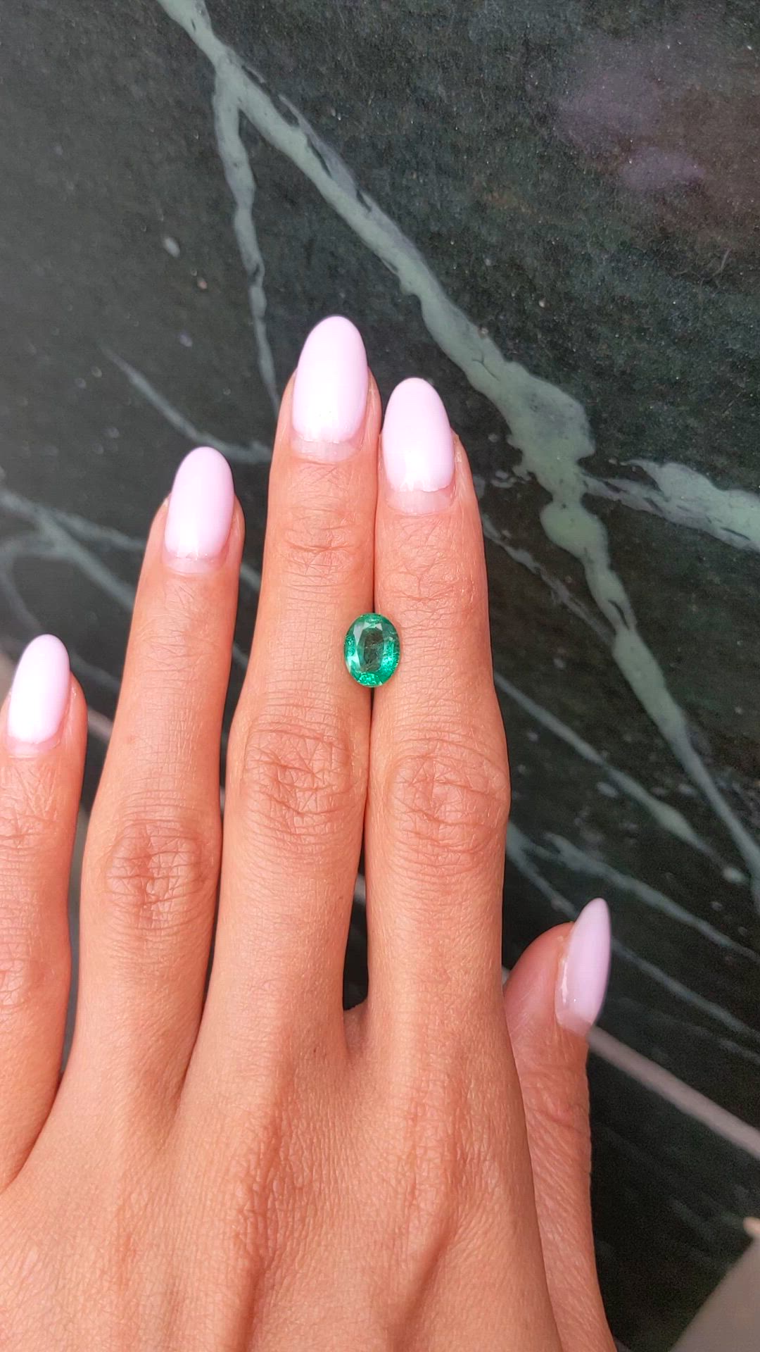 1.52 Ct. Emerald from Zambia Size Video