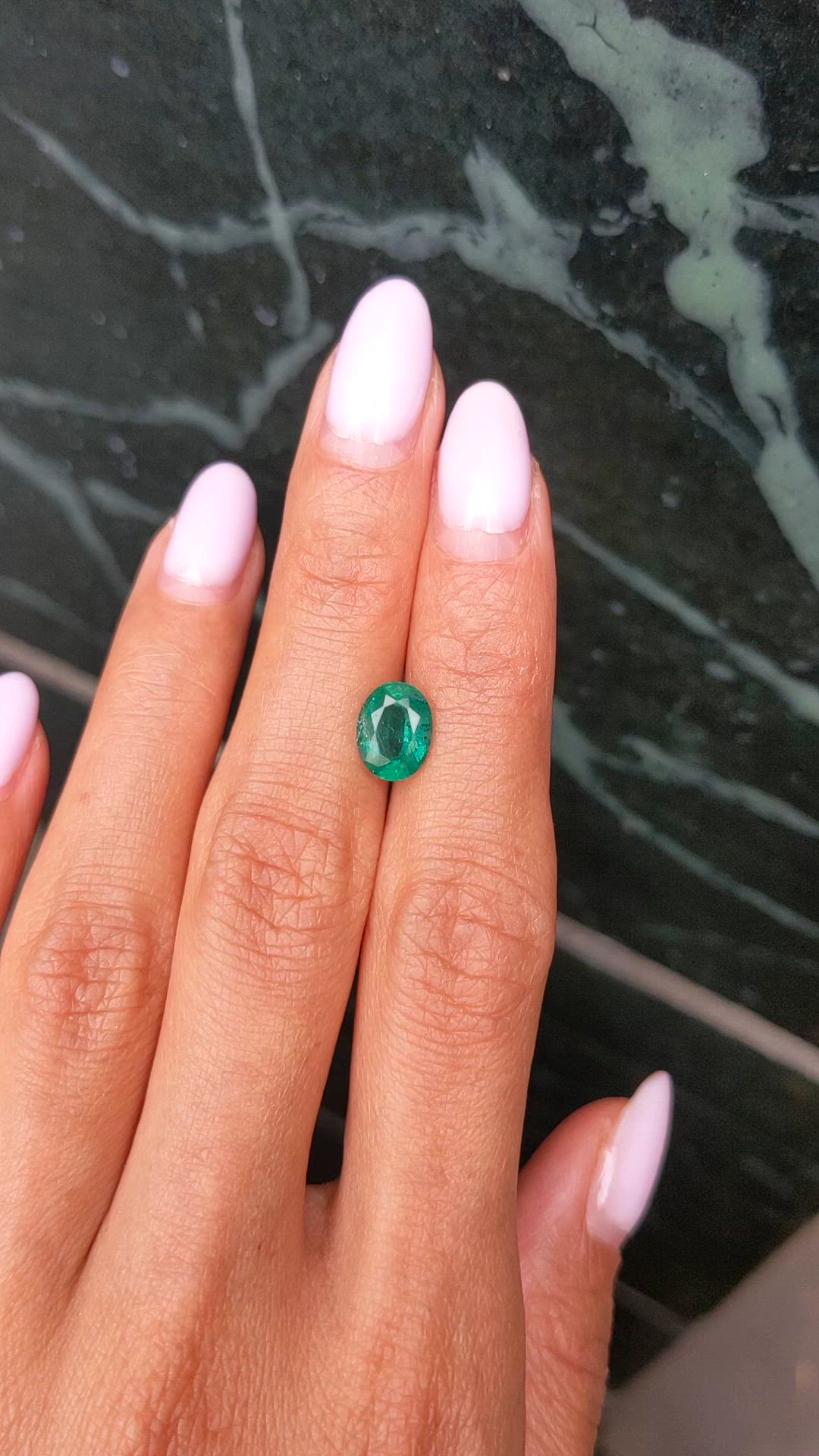 1.58 Ct. Emerald from Zambia Size Video