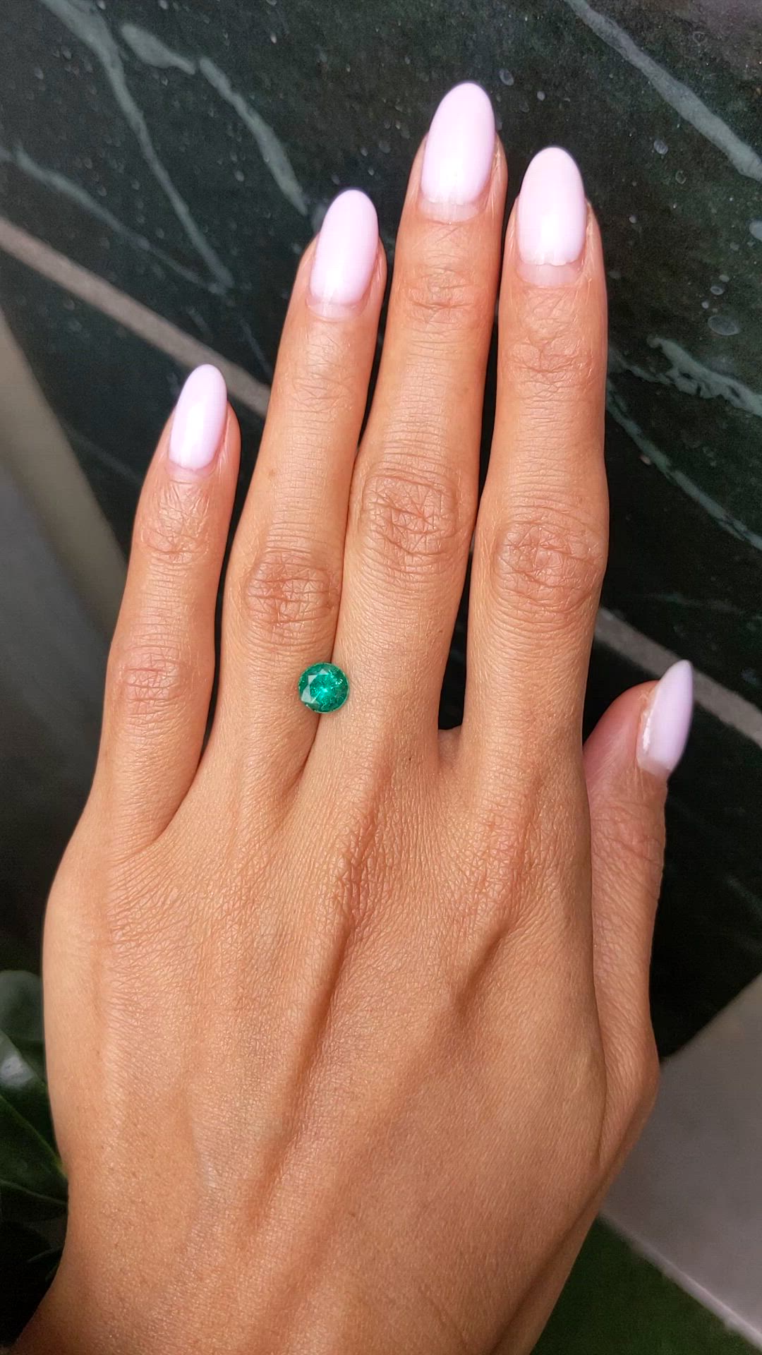 1.13 Ct. Emerald from Zambia Size Video