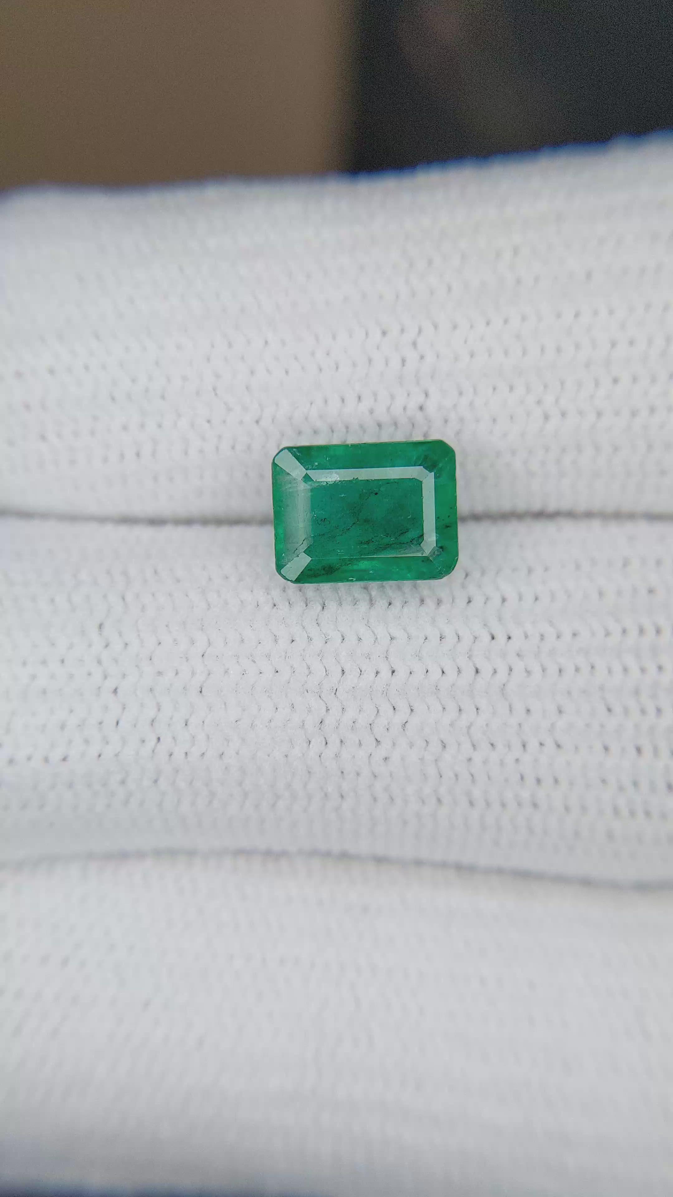 1.82 Ct. Emerald from Zambia Size Video