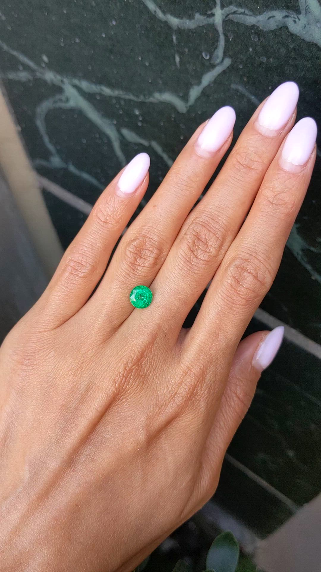1.57 Ct. Emerald from Zambia Size Video